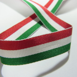 イタリア国旗モチーフ　グログランテープ　3mｾｯﾄ 2枚目の画像