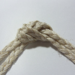 麻混コード　三つ編み　　M　約4.5ｍｍ巾ｘ3mｾｯﾄ 1枚目の画像