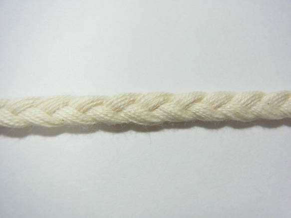 綿コード　三つ編み　　M　約6ｍｍ巾ｘ3mｾｯﾄ 3枚目の画像