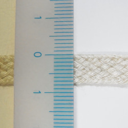 麻混　変則斜子(ナナコ）テープ　S　約8ｍｍ巾ｘ3mｾｯﾄ 2枚目の画像