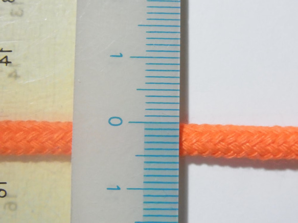 ネオンカラースピンドルコード　紐　蛍光色系　オレンジ系　5ｍｾｯﾄ 2枚目の画像