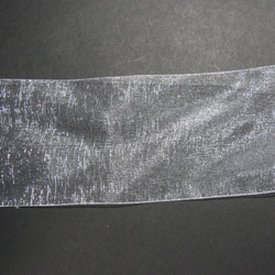 オーガンジーリボン　50ｍｍ巾　白　2ｍセット 1枚目の画像