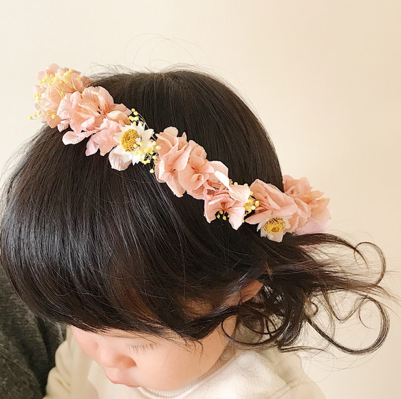 オーダー品  baby kids花冠 （ボタニカル） 4枚目の画像