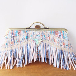 【横長M Pouch】"MALHIA KENT" FRINGE / 16-YM009 1枚目の画像