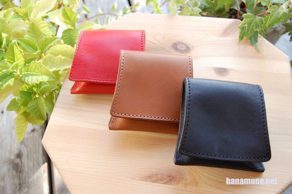 スライドコインパース／ブラウン