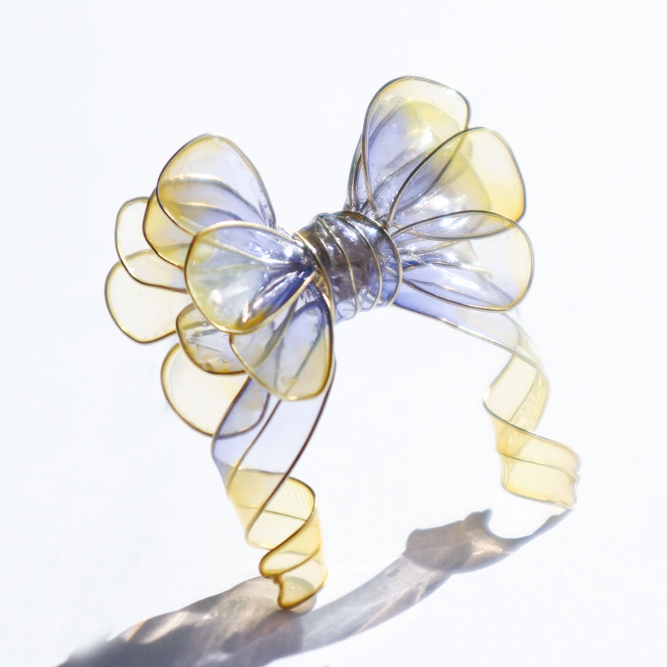 リボンRibbon　ポニーフック　黄色