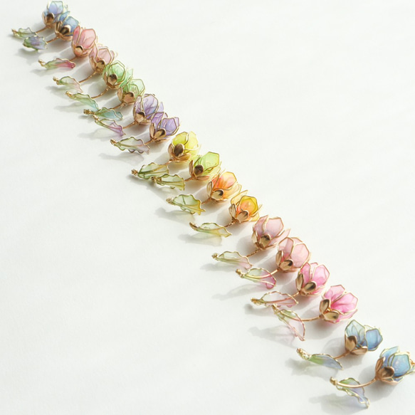春花の風まかせ耳飾り　６色展開　期間限定！ 3枚目の画像