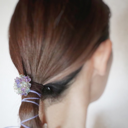 紫陽花の毬 ポニーフック 4枚目の画像