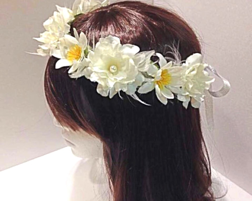 天使の花かんむり 白 ヘッドドレス（アクセサリー） ハニーローズ 通販