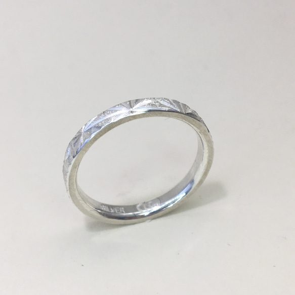 No.3 Ring carved with Asanoha patterns. 2枚目の画像