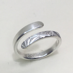 No.193 Ring carved with Asanoha patterns. 2枚目の画像