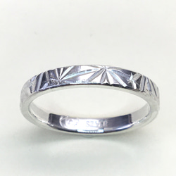 No.232 Ring carved with Asanoha patterns. 3枚目の画像