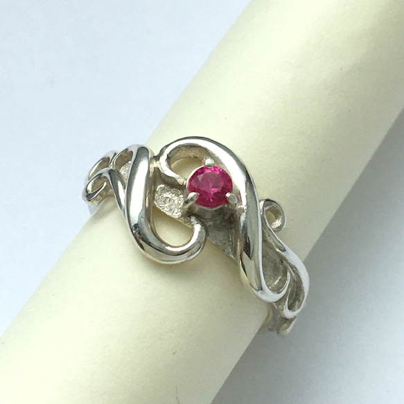 No.85 Ruby ring dressed in karakusa. 4枚目の画像