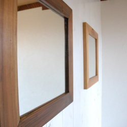 yuri様専用　無垢木枠ミラー　鏡　ナチュラル色　カリフォルニアスタイル♪　 5枚目の画像