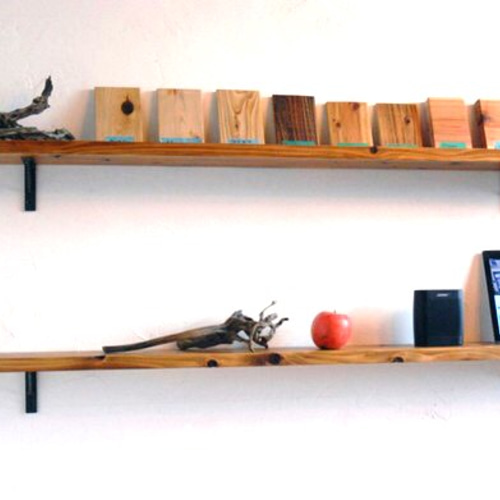 ☆ 杉無垢 古材風 棚板 ＋ アイアン金具 木サイズ色選択可