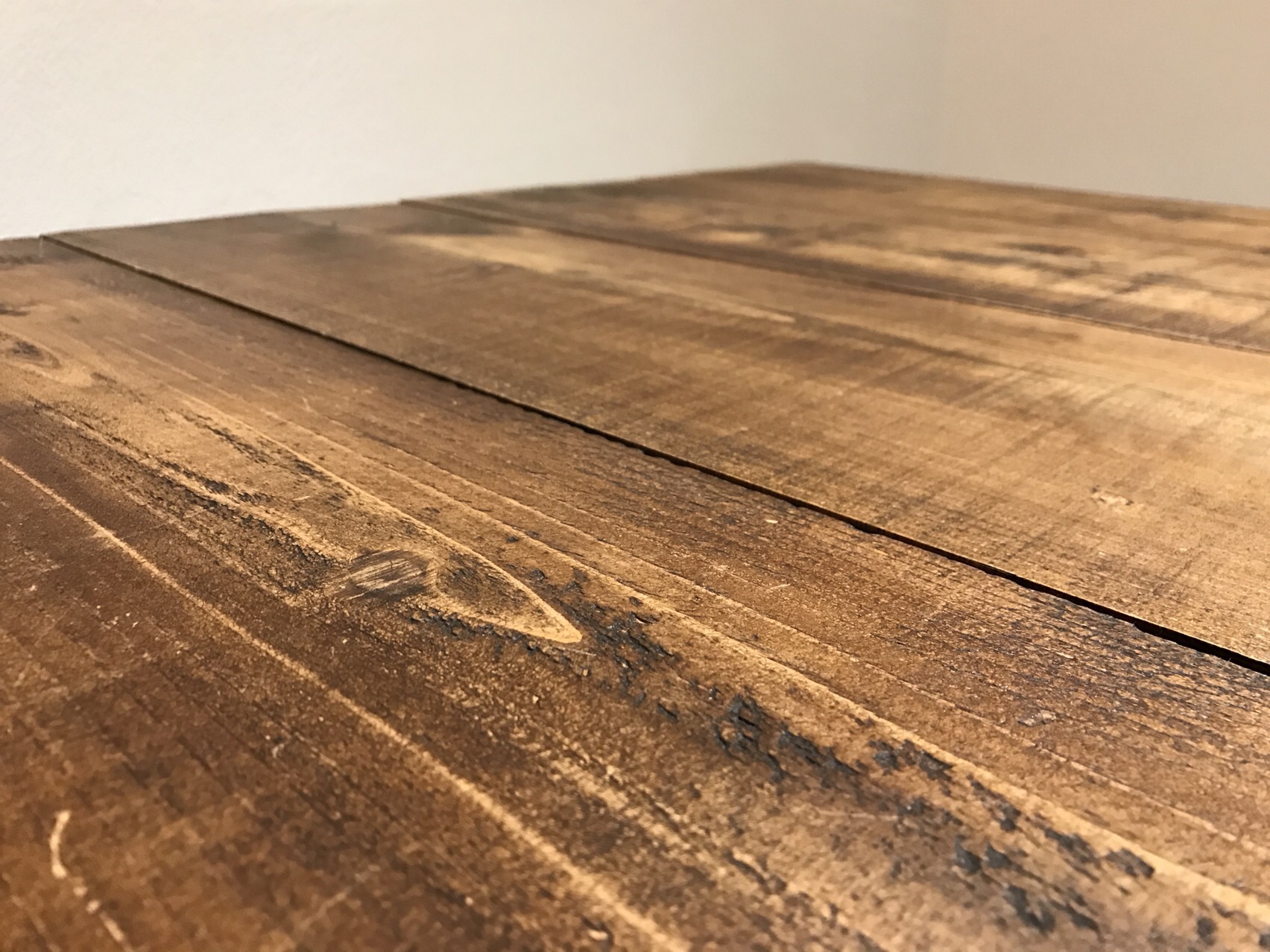 ☆ アイアンフレーム 古材風 杉足場板 ダイニングテーブル 木色選択可 サイズオーダー可 宅内搬入設置あり ☆