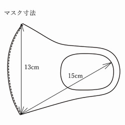 日本製マスク使用　クリスタルフリルマスク 5枚目の画像