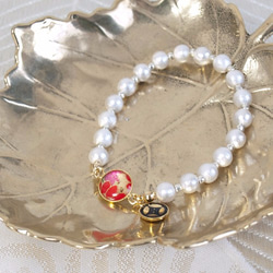 [點擊後免費送貨 - 日本模式和棉花珍珠手鍊 第1張的照片