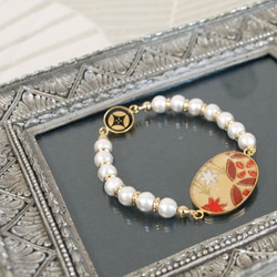 [點擊後免費送貨 - 日本模式×棉花珍珠手鍊 第1張的照片