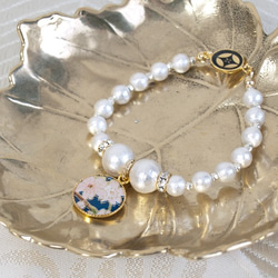[點擊後免費送貨 - 日本模式×棉花珍珠手鍊 第1張的照片