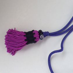 傘用アクセサリーのタッセル紫 4枚目の画像