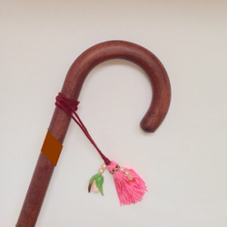 傘用アクセサリーのタッセルパールお花 1枚目の画像