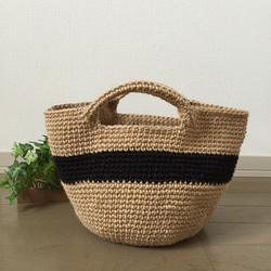 ぽぽくま様　オーダーカゴ完成品 ✳︎ぽこぽこさまのオーダー分です✳︎ かごバッグ moca 通販 2592060