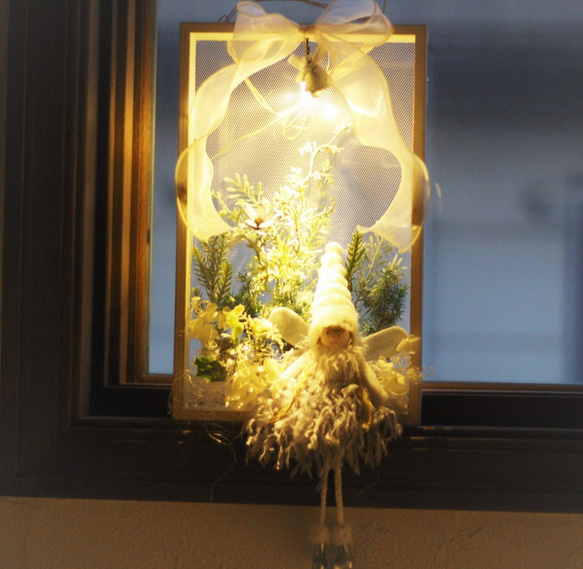 ❤クリスマス・カレイドフレーム冬の妖精　LEDライト付き❤ 2枚目の画像