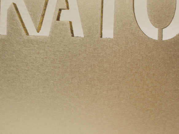 真鍮抜き文字　表札　　（お見積り後受注制作） 