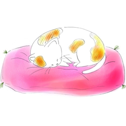 猫（ねこ）のイラスト集「たそがれのミケ」6枚セット　シートでの販売になります（送料無料） 1枚目の画像