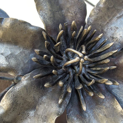 【鉄の植物　カセキの時間シリーズ】OKP-160　天の雫 ークレマチスー 5枚目の画像