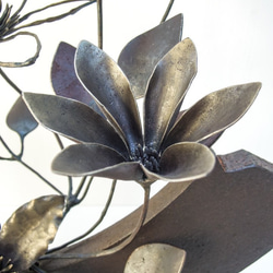 【鉄の植物　カセキの時間シリーズ】OKP-160　天の雫 ークレマチスー 7枚目の画像