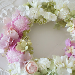 sweet   bridal  pink wreath*ブライダルピンクリース 2枚目の画像