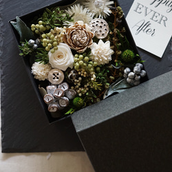 Box Flower gift＊野草のグリーンボックス 3枚目の画像
