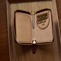 こだわり、革のお財布キーケース〈受注制作〉 2枚目の画像