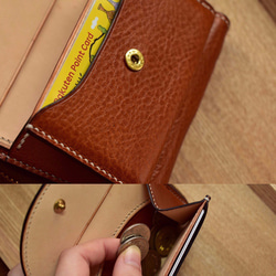 〈受注製作〉こだわり、革のお財布キーケース 5枚目の画像