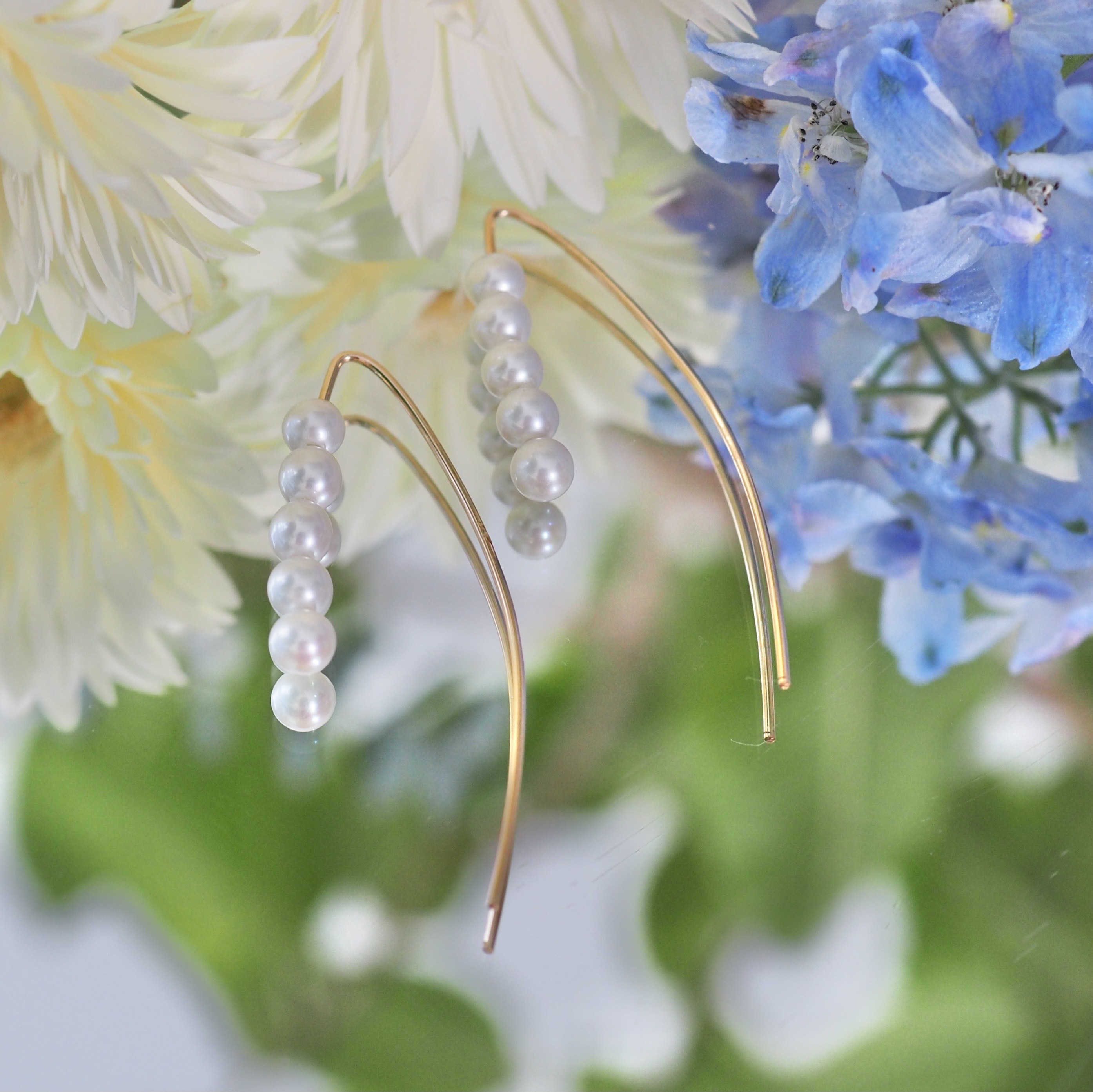 14kgf  5連パール　マーキスピアス