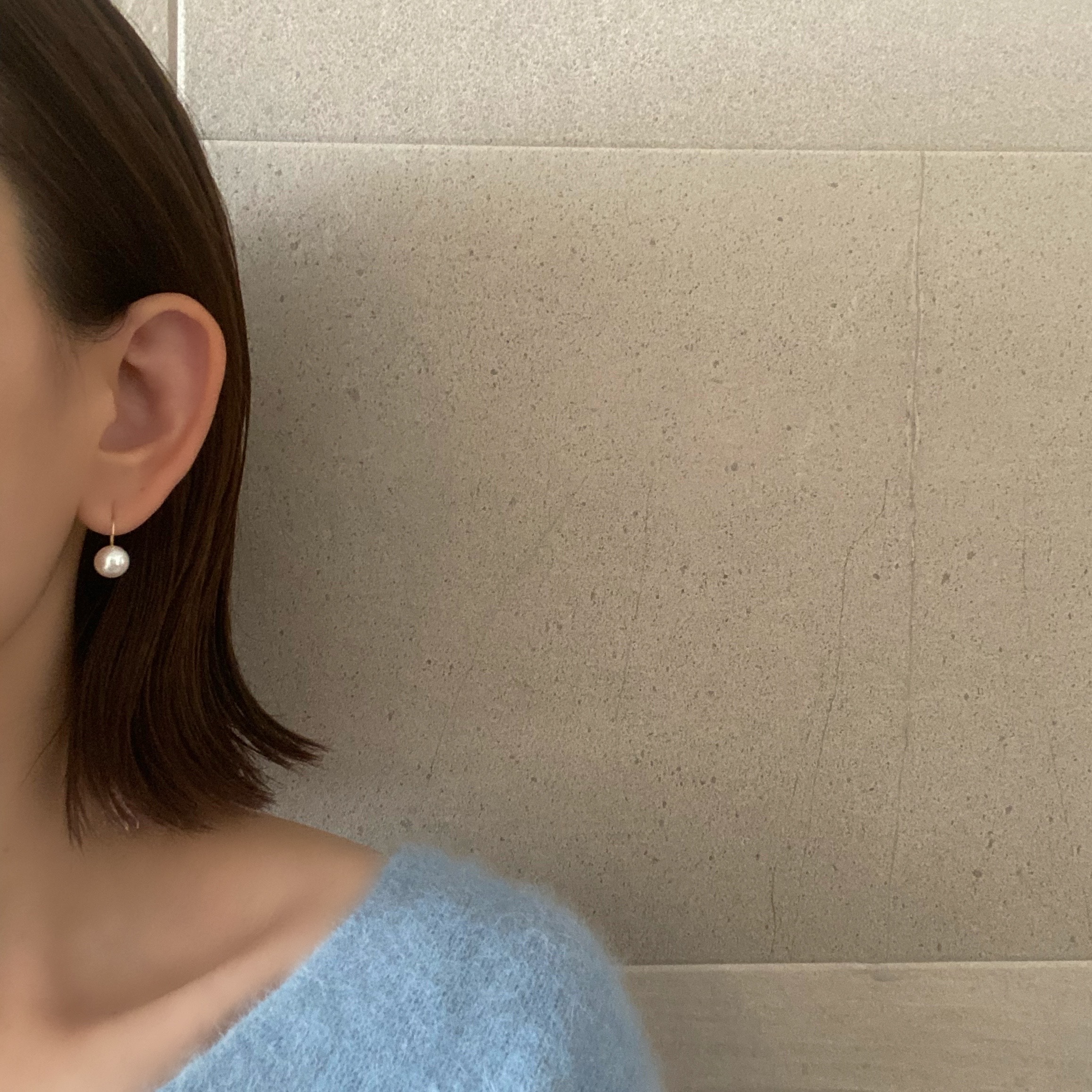 k10 淡水パール　フックピアス