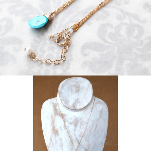 SALE】ローズカット入りスリーピングビューティーターコイズの