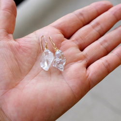 【冬季新品】雙點水晶單粒穿孔【L尺寸1】·耳環多變 第4張的照片