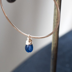[特價] 藍色藍寶石耳環 第3張的照片