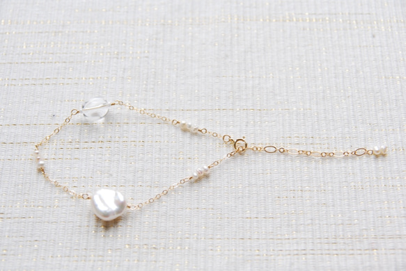 各種珍珠和水晶手鍊（14kgf） 第2張的照片