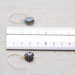 2號拉長石耳環（14kgf） 第5張的照片