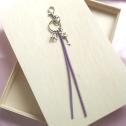 キーホルダー key key ring★violet 3枚目の画像