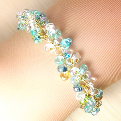 popping bracelet ☆mint×g 3枚目の画像