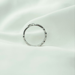 【誕生石込み】人気のハワイアンジュエリー プルメリア 透かしリング  カッティング★ 医療用サージカルステンレス製 6枚目の画像