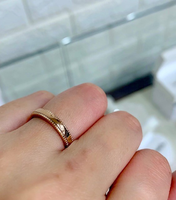 クラシック リング ミル打ち アンティーク風 単品】 クリスマス 婚約 結婚 その他