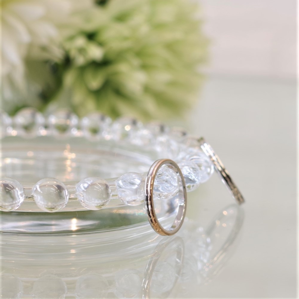 ケース付き・ペアリングふたりの記念日のプレゼント◆指輪2本セット 刻印10文字無料 イニシャル 名入れ 結婚指輪