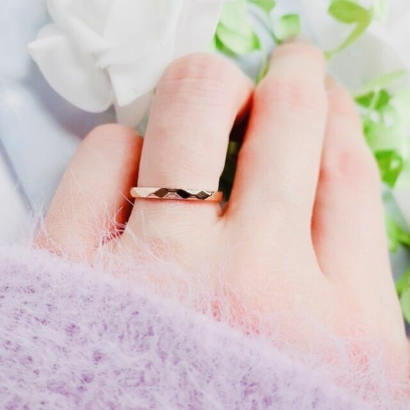 結婚指輪・ブライダルリング 2本ペア・刻印無料 肌に安心のサージカルステンレス 金属アレルギー対応 3枚目の画像