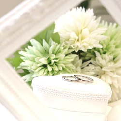 結婚指輪・ブライダルリング 2本ペア・刻印無料 肌に安心のサージカルステンレス 金属アレルギー対応 5枚目の画像